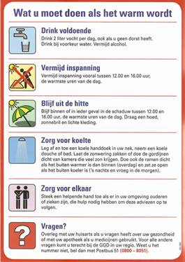 Tips en aandachtspunten bij de hitte